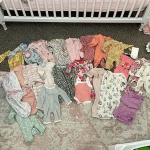 Huge preemie bundle of girl clothes!